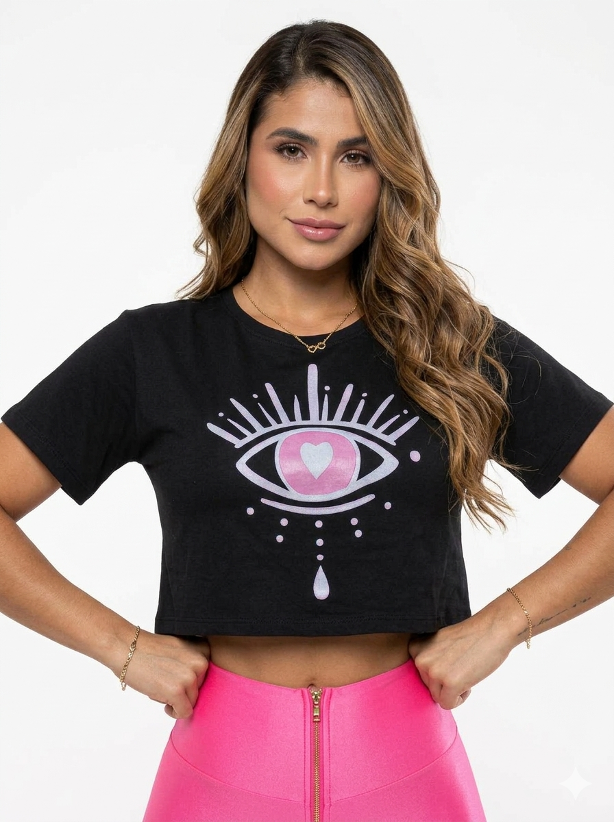 OJO TURCO ROSA CON NEGRO